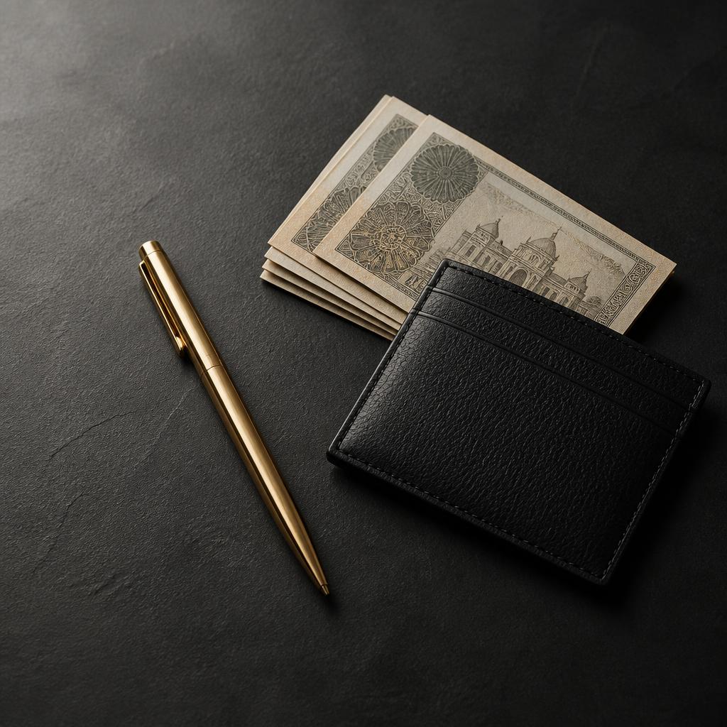 A man reviewing financial documents and charts